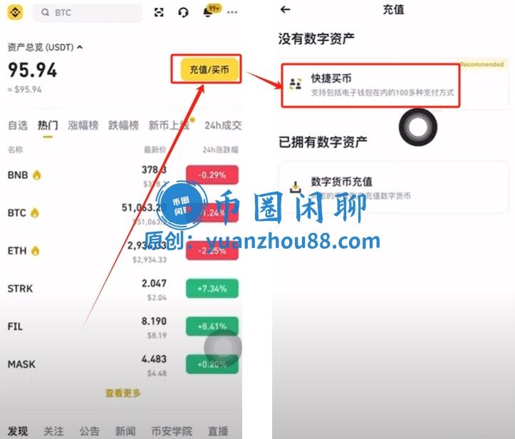 充值/买币